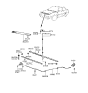 Diagram for 1991 Hyundai Excel Hood Latch - 81130-28000