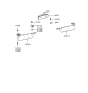 Diagram for 1994 Hyundai Excel Car Mirror - 85101-24200