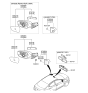 Diagram for Hyundai Elantra Car Mirror - 87620-3X030