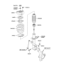 Diagram for Hyundai Elantra Shock Absorber - 54651-3X151