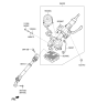 Diagram for Hyundai Elantra Steering Column - 56310-3X982