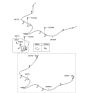 Diagram for 2012 Hyundai Elantra Parking Brake Cable - 59770-3X350