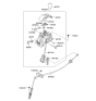 Diagram for Hyundai Elantra Shift Interlock Solenoid - 95840-3X000