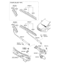 Diagram for 2011 Hyundai Elantra Windshield Wiper - 98360-3X100