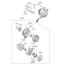 Diagram for Hyundai Elantra Alternator - 37300-2E200