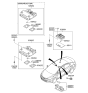 Diagram for 2013 Hyundai Elantra Dome Light - 92800-3X000-YDA