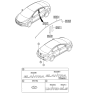 Diagram for Hyundai Elantra Door Moldings - 86363-3X000