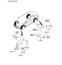 Diagram for 2013 Hyundai Elantra Mud Flaps - 86842-3X000