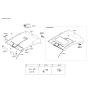Diagram for Hyundai Elantra Sun Visor - 85210-3X060-TX