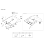 Diagram for Hyundai Sun Visor - 85210-3X060-TX