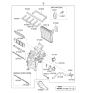 Diagram for Hyundai Elantra Evaporator - 97139-3X000