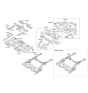 Diagram for Hyundai Floor Pan - 65513-3X000