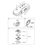 Diagram for 2012 Hyundai Elantra Car Speakers - 96330-3X000