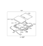 Diagram for 2012 Hyundai Elantra Sunroof - 81600-3X000-TX