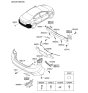 Diagram for 2011 Hyundai Elantra Bumper - 86611-3X001