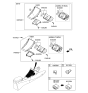 Diagram for 2012 Hyundai Elantra Cigarette Lighter - 95120-3X001