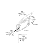 Diagram for 2012 Hyundai Elantra Door Handle - 82651-3X000