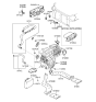 Diagram for Hyundai A/C Switch - 97250-2E510