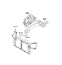 Diagram for 2006 Hyundai Tucson Radiator Support - 64101-2E000