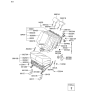 Diagram for 2006 Hyundai Tucson Seat Cushion - 89200-2E000-DDJ