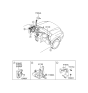 Diagram for 2005 Hyundai Tucson Relay Block - 91110-2E000