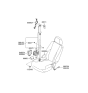 Diagram for Hyundai Tucson Seat Belt - 88820-2E501-J9