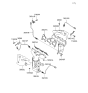 Diagram for 2008 Hyundai Tucson Exhaust Heat Shield - 28525-37521