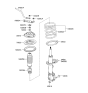 Diagram for 2004 Hyundai Tucson Shock And Strut Mount - 54610-2E000