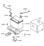 Diagram for 2010 Hyundai Tucson Car Batteries - 37110-2E000