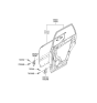 Diagram for 2004 Hyundai Tucson Door Hinge - 79340-17000