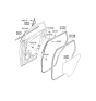 Diagram for 2005 Hyundai Tucson Door Seal - 83110-2E000-DD