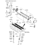 Diagram for Hyundai Tiburon Timing Chain Tensioner - 24410-23800