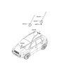 Diagram for 2006 Hyundai Tucson Antenna - 96250-2E010