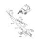 Diagram for 2005 Hyundai Tucson Wiper Motor - 98110-2E000