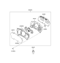 Diagram for 2009 Hyundai Tucson Instrument Cluster - 94011-2E220