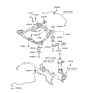 Diagram for Hyundai Front Cross-Member - 62405-2E000