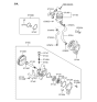 Diagram for 2006 Hyundai Tucson Power Steering Hose - 57581-2E001