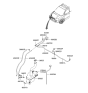 Diagram for 2005 Hyundai Tucson Washer Reservoir - 98620-2E000