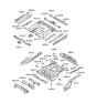 Diagram for Hyundai Tucson Front Cross-Member - 65141-2E000