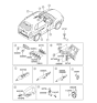 Diagram for 2005 Hyundai Tucson Power Window Switch - 93570-2E200-LM