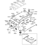 Diagram for Hyundai Tucson Interior Light Bulb - 92620-2E000-GF