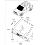 Diagram for 2006 Hyundai Tucson Windshield - 86110-2E210