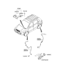 Diagram for 2004 Hyundai Tucson ABS Sensor - 95670-2E310