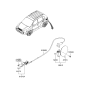 Diagram for 2008 Hyundai Tucson Fuel Door Release Cable - 81590-2E000