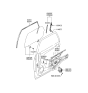 Diagram for 2004 Hyundai Tucson Window Run - 83553-2E000