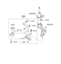 Diagram for Hyundai Axle Pivot Bushing - 54551-2E000