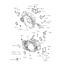 Diagram for 2003 Hyundai Tiburon Bellhousing - 43111-39500