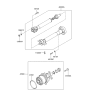 Diagram for 2005 Hyundai Tucson Drive Shaft - 49300-2E000