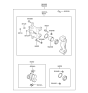 Diagram for 2004 Hyundai Tucson Brake Pad Set - 58302-2EA00