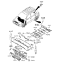 Diagram for 2005 Hyundai Tucson Dash Panels - 84124-2E000